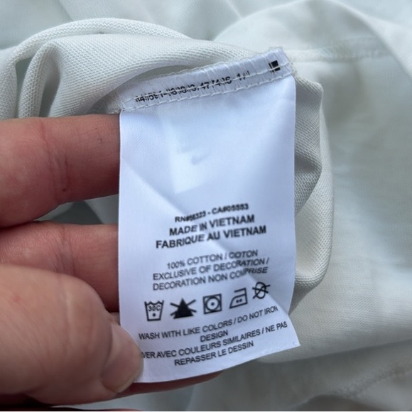 Nike Sabrina Boxy Basketball Tee White Mauve XL - Picture 10 of 10